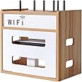 Catekro WiFi Router Storage Box, WiFi Cabinet to Hide Router and Modem, Router Cover Decorative Box for Office and Home