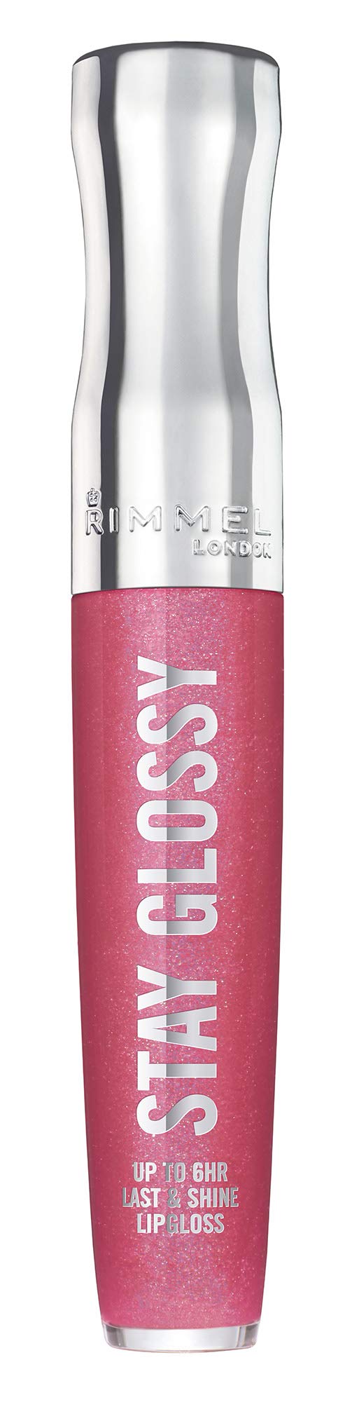 Rimmel Stay Glossy Lip Gloss - Non-Sticky and Lightweight Formula for Lip Color and Shine - 123 Back Row Smooch, .18oz