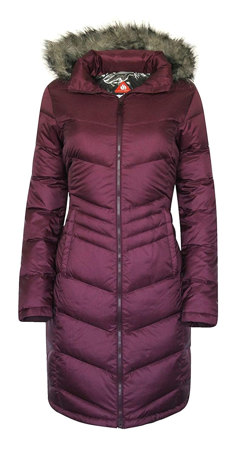 Columbia Women Polar Freeze Long Down Jacket Omni Heat Winter Coat (XS