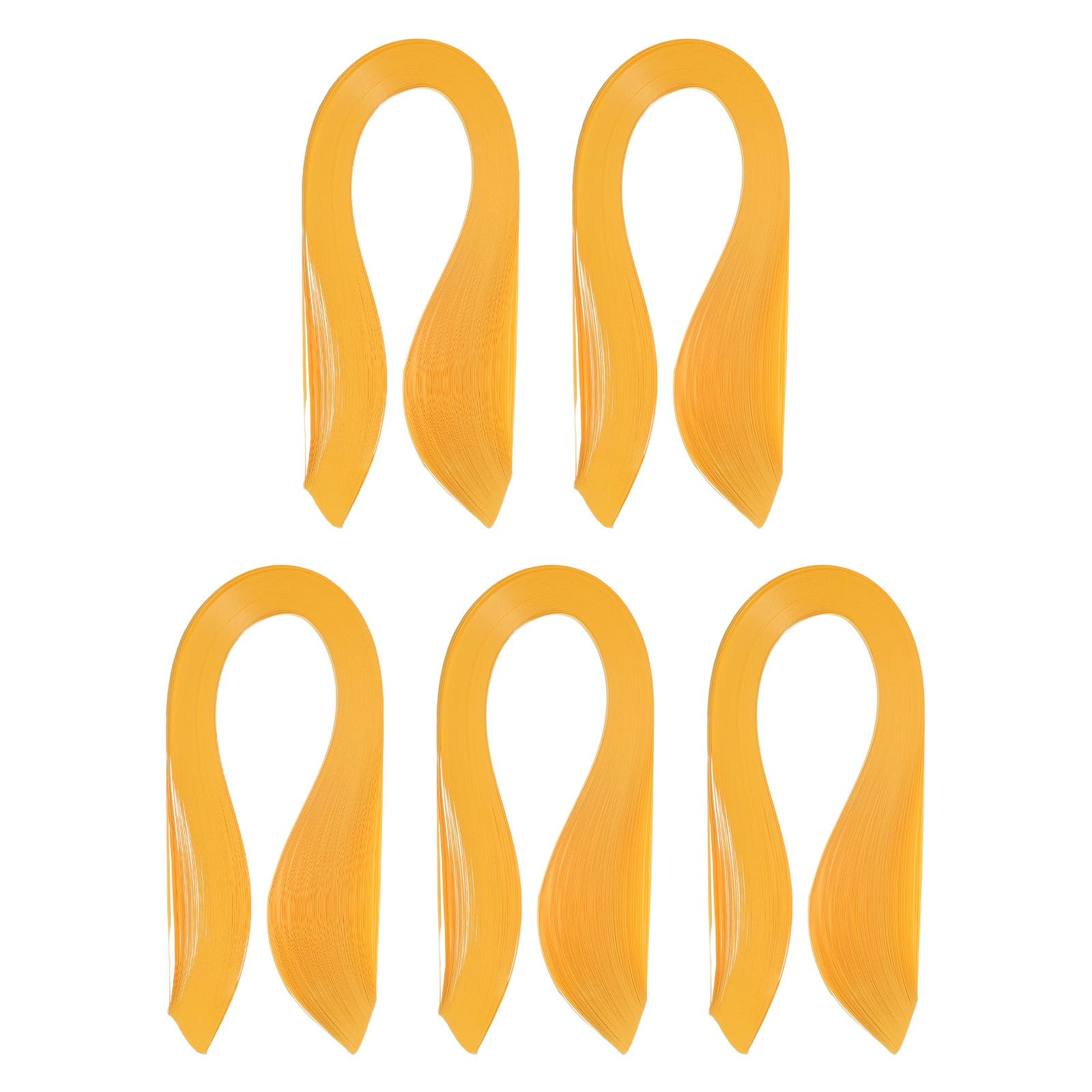 PATIKIL 600pcs Quilling Strips Paper 1/8"(3mm) 39cm Origami Paper Quilling Strip for Art DIY Hand Craft Christmas, Ginger Yellow