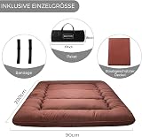 MAXYOYO Futon Mattress Single 10cm Thick Memory Foam Floor Mattress Folding view 3