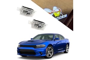 AOMLIKE EastFly Never Fade Door Light Led Logo for Dodge Charger Magnum Projector Ghost Shadow Puddle Courtesy Step Lights (1. Scat Pack Emblem for Charger)