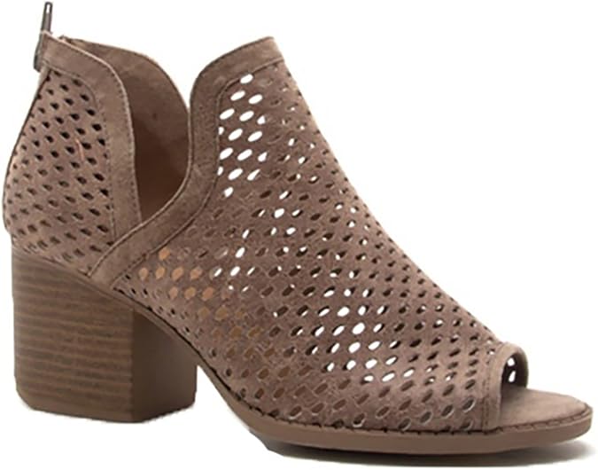 peep toe booties size 10