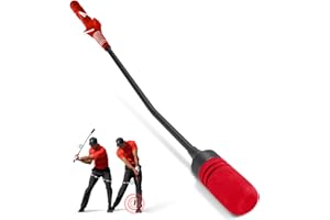 ZCOOREY Golf Swing Tranier - Golf Training Aid for Golf Tempo Practice, Weighted Golf Click Stick helps Enhance Strength, Improve Swing Rhythm & Maintain Balance.With Golf Grip Trainer, use for Golf Practice