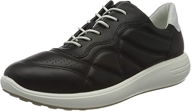 ecco white leather trainers