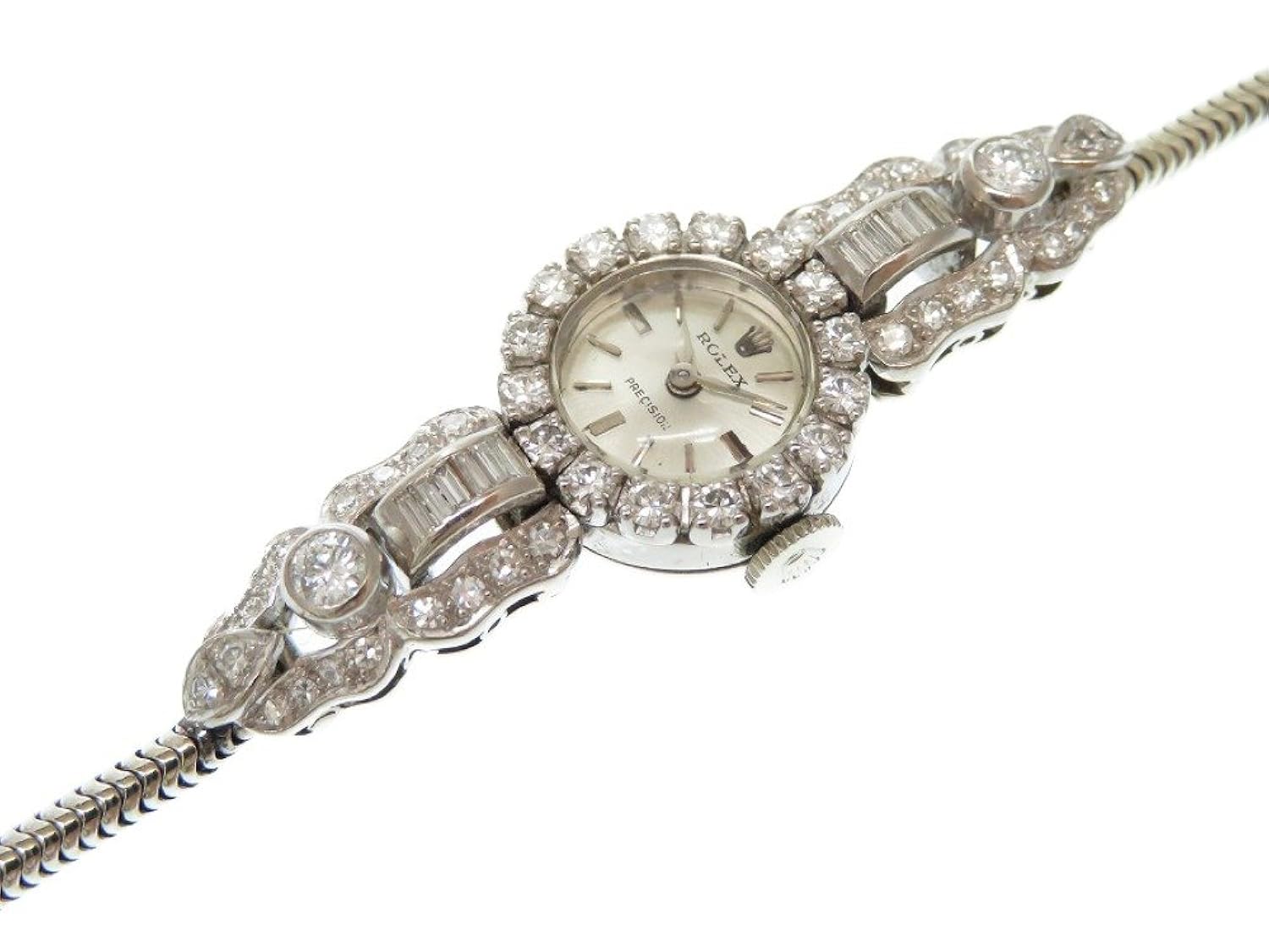 Rakuten ロレックス Rolex プレシジョン アンティーク 金無垢 腕時計 K18ホワイトゴールド ダイヤモンド レディース 0496 中古 B07fg7pthj Hermescolleges Ca