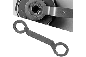 Lawnoval Clutch Removal Wrench, 39mm and 41mm Double-Head Hex Socket for Automotive Transmission Repair, Carbon Steel