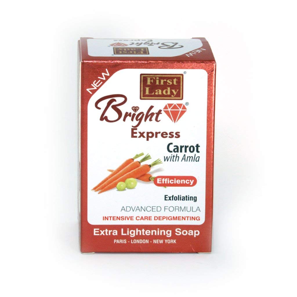 Bright Express Carrot & Amla Extra Skin Brightening & Exfoliating face and body Soap 200g - dark spot