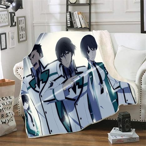Amazon ブランケット 毛布 0x180cmブランケットアニメマジックハイスクールの劣等生ソフトマイクロファイバーソファシェルパスロー ブランケット快適な大人の加重ブランケットキングサイズ に ブランケット 毛布 オンライン通販