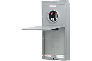 HIWELD Upgrade Your Electrical System with MC2040B1200S 20 Space 40 Circuit 200 Amp Meter Load Center Combination - Surface Mount with Ring Type Coverr