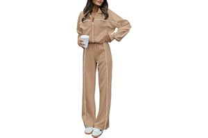BTFBM Women's Two Piece Tracksuit Fall 2024 Long Sleeve Zip Up Sweatshirt Long Pants Outfits Jogger Sweatsuit Sets