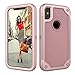 iPhone X Case,Dake 3-Layer Defender Heavy Duty Shockproof Full-body Protective Case for Apple iPhone X 2017 Release Rose Gold