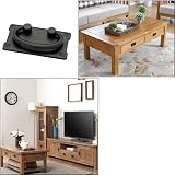 CONGGUAN 2pcs Black Vintage Antique Drawer Ring Pull Handles Cabinet Door view 7