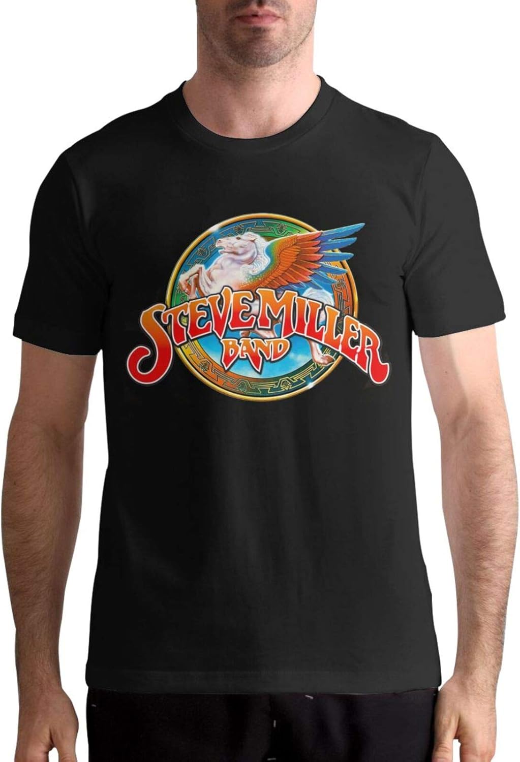 Steve Miller Band Mens Tshirts Men Tee Shirt Black Amazon.ca Clothing