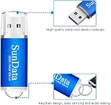 SunData 64GB USB 3.0 Flash Drive 4 Pack High Speed 90MB/s Mixed Colors view 6