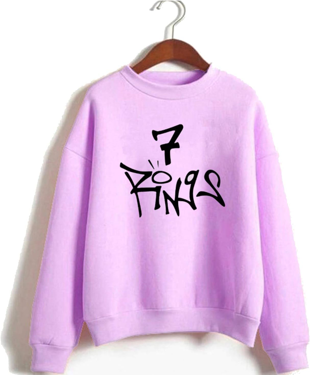 Ariana Sweatshirt Sweater 7 Rings for Women Girls Multicolored Long Sleeve Pullover Harajuku Tracksuits Merch C1