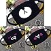 Fomei 5 Pack Exo Unisex Cotton Blend Anti Dust Face Mouth Mask Black for Man Woman