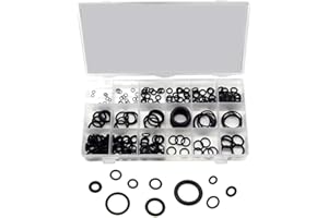 KHGUZ 225PCS Car O Rings Assortment Kits, 18 Sizes Nitrile Rubber Sealing Gasket Washer, Oil Drain Plug Replacement for Vehicles Repair, Plumbing, Motorcycle, Gas Connection