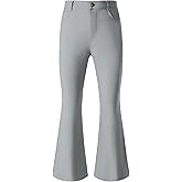 JOGAL Mens Bell Bottom Pants 70s Disco Outfits Slim Fit Retro Flared Trousers