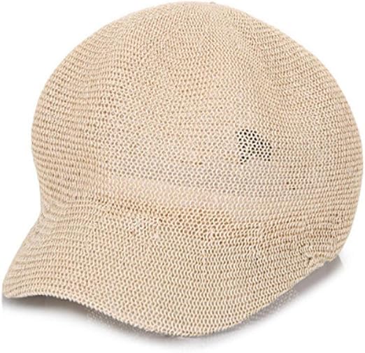 Female Shade Octagonal Cap Leisure Breathable Cap Beret Cap Net Straw