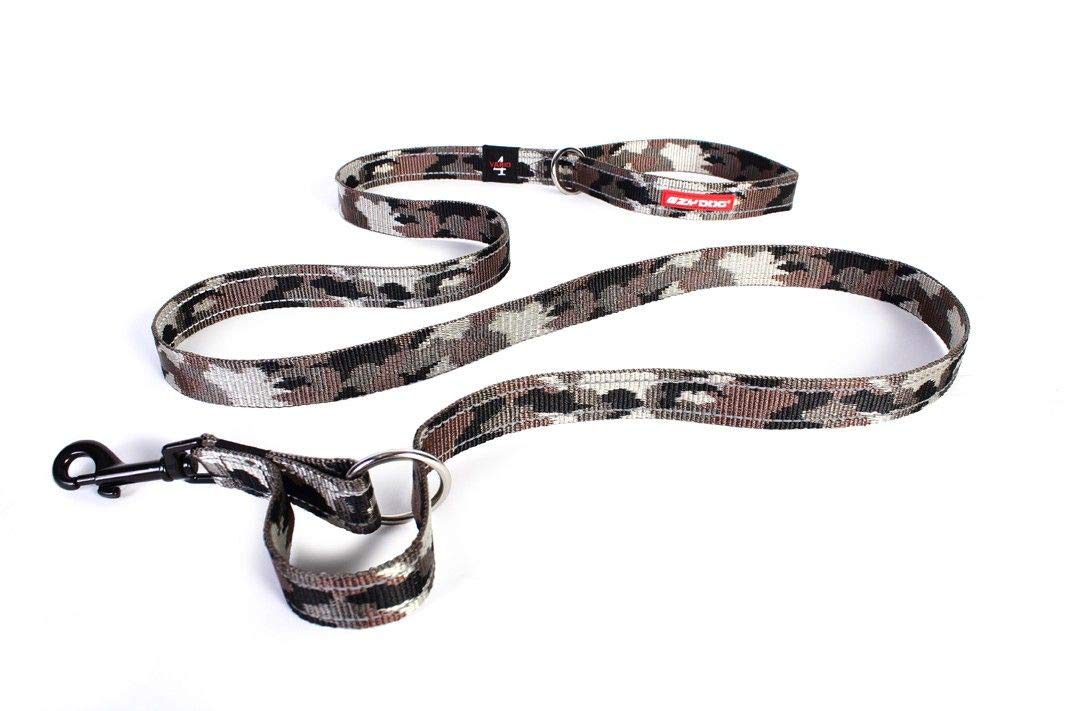 EzyDog Vario 4 Multi-function Dog Lead | 3-6 Foot Adjustable Dog Lead, Training Lead, Small Dogs, Medium Dogs, Large Dogs, Sturdy Dog Lead (Camo)
