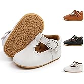 Meckior Infant Baby Girls Soft Sole Bowknot Princess Wedding Dress Mary Jane Flats Prewalker Newborn Light Baby Sneaker Shoes