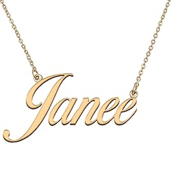 HUAN XUN Customized Custom Simple Any Name Necklace