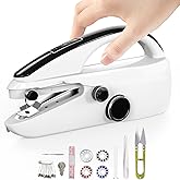 Handheld Sewing Machine,Two dear,Mini sewing machine,Easy to Use and Fast Stitch Suitable for Clothes,Fabrics, Handheld Sewing Machine for Beginners.Black
