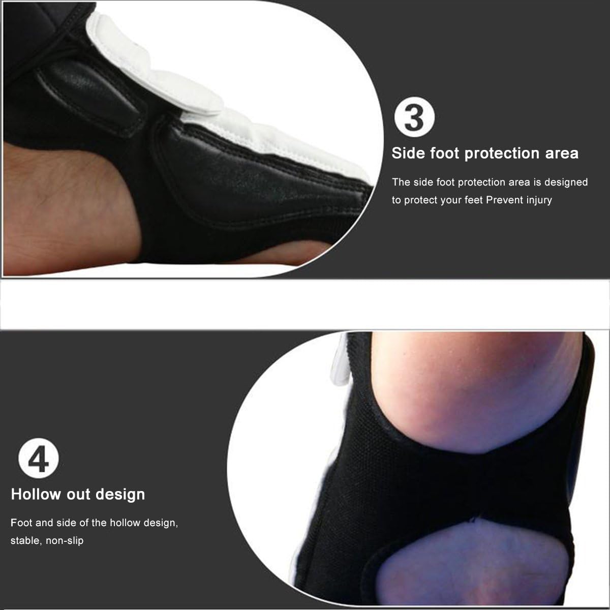 Taekwondo Foot Protector Gear Martial Arts Fight Boxing Punch Bag Sparring: Clothing