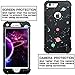 FOOXII Case for iPhone 6 Plus,Case for iPhone 6s Plus[Heavy Duty Shockproof] Silicone + PC Three Layer Hybrid Case High Impact Resistant Protective Cover,Space Black