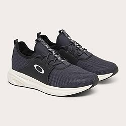 Oakley Men's Dry Sole Sneaker, Black/White, 9