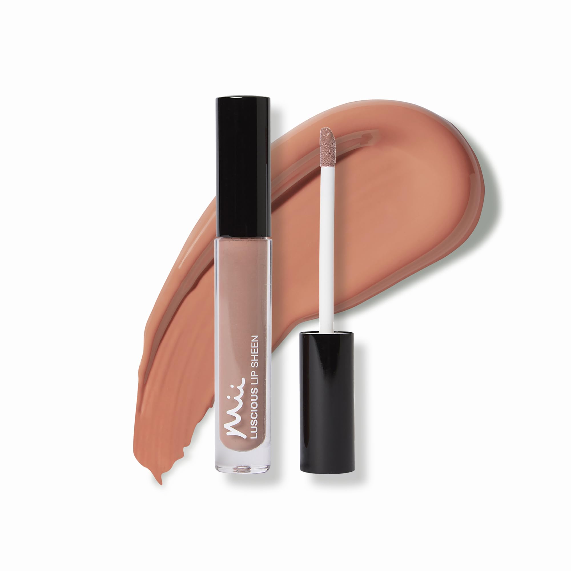 Mii Cosmetics - Luscious Lip Sheen Nourishing Lip Gloss - Brown Nude - Pamper 01
