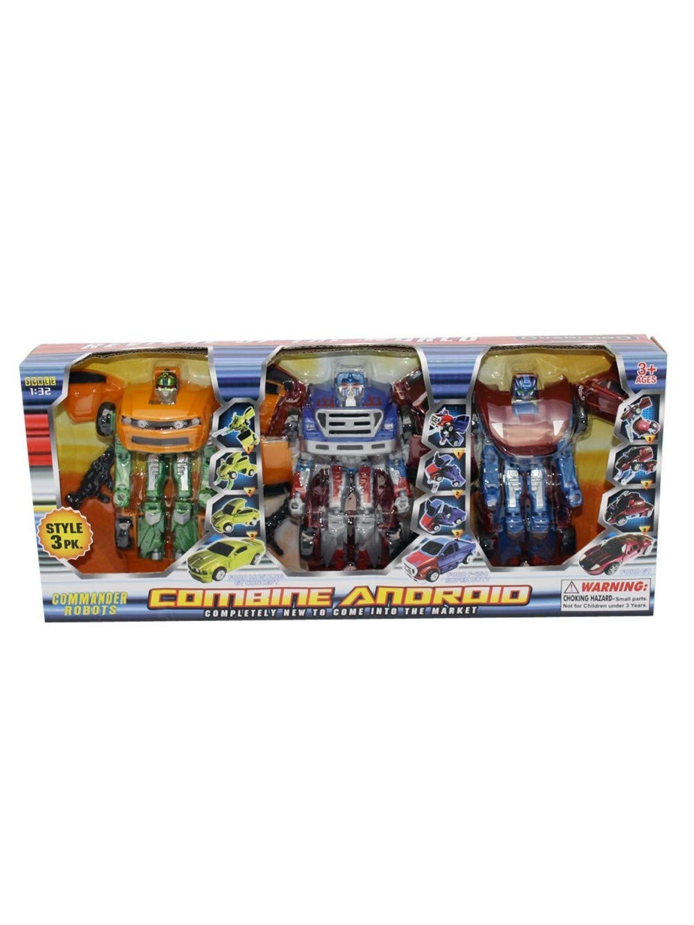 DG-DISTRIBUTORI GIOCATTOLI - Set 3 TRASFORMER A3129-DT2013 Toys, Multicolour (A3129 DT2013)