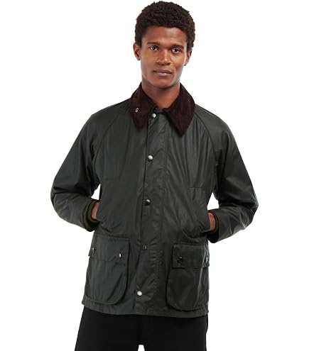 Amazon.com: Barbour Bedale Wax Jacket Navy MD (40) : Clothing