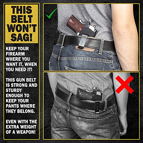 Relentless Tactical Ultimate Steel Core Gun Belt Leather Gun Belt w