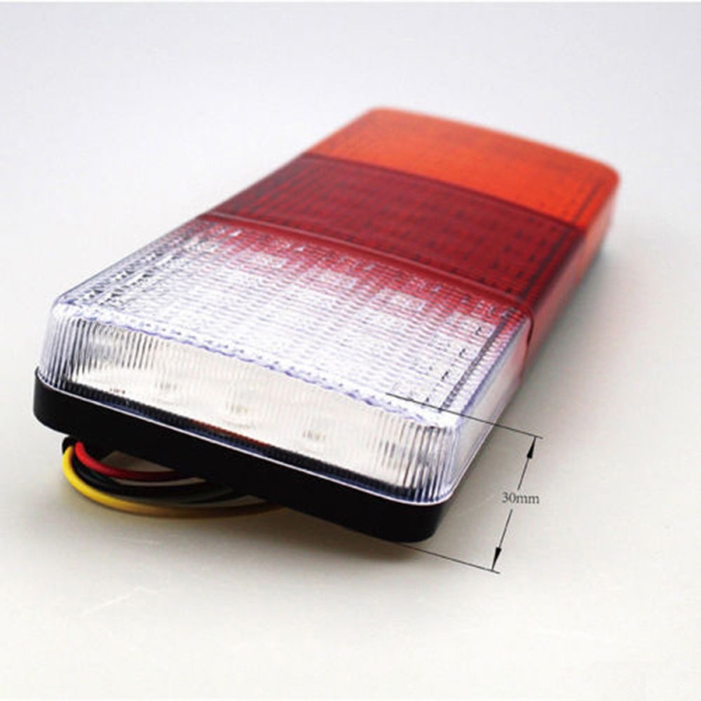 2 pezzi luci targa a LED impermeabili 6 luci posteriori a LED SMD per camion, furgoni, rimorchi