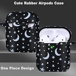 Moon Star Silicone Case Compatible with Airpods