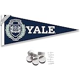 College Flags & Banners Co. Yale Bulldogs Pennant Flag and Wall Tack Mount Pads