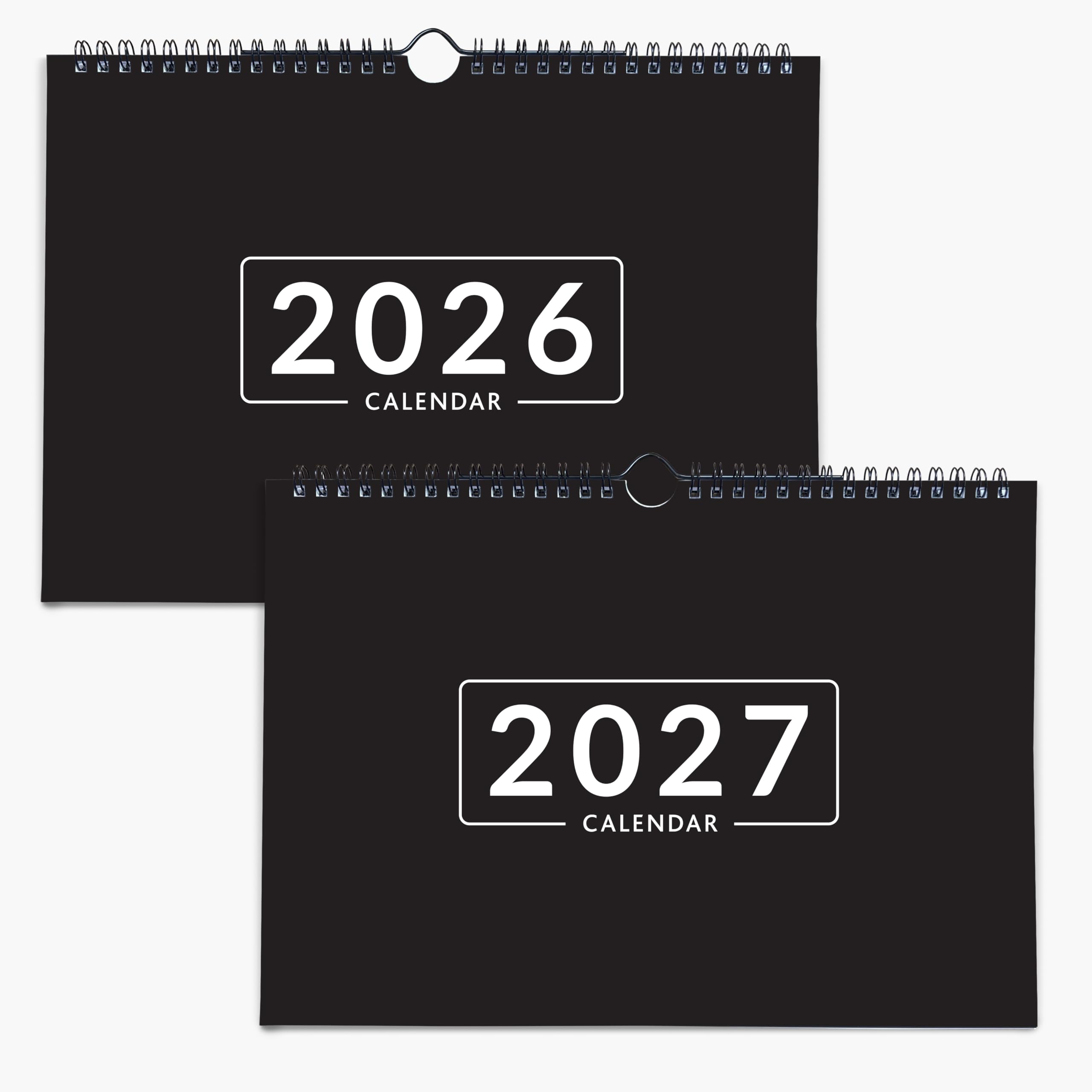 Two Year Wall Calendar 2026/27 - A4 (29.7 x 21cm) Month to View - Jan 26 to Dec 27 (24 Months) - For Easy & Efficient Home or Work Planning - Quality 450gsm card cover & 170gsm internal pages