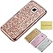J7 ( 2016 Version ) J710 Glitter TPU Case, Houshine Premium Electroplated Bumper Bling Soft Cover Case for Samsung Galaxy J7 2016, Rose Gold