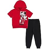 Disney Junior Hooded T-Shirt and Fleece Jogger Pants Outfit Set Infant to Big Kid Sizes (12 Months - 14-16)