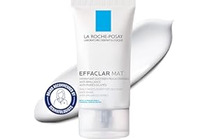 La Roche Posay Face Moisturizer for Oily, Acne-Prone Skin, Effaclar Mat Daily Face Cream, Anti-Shine & Pore Minimizer, Oil-Fr