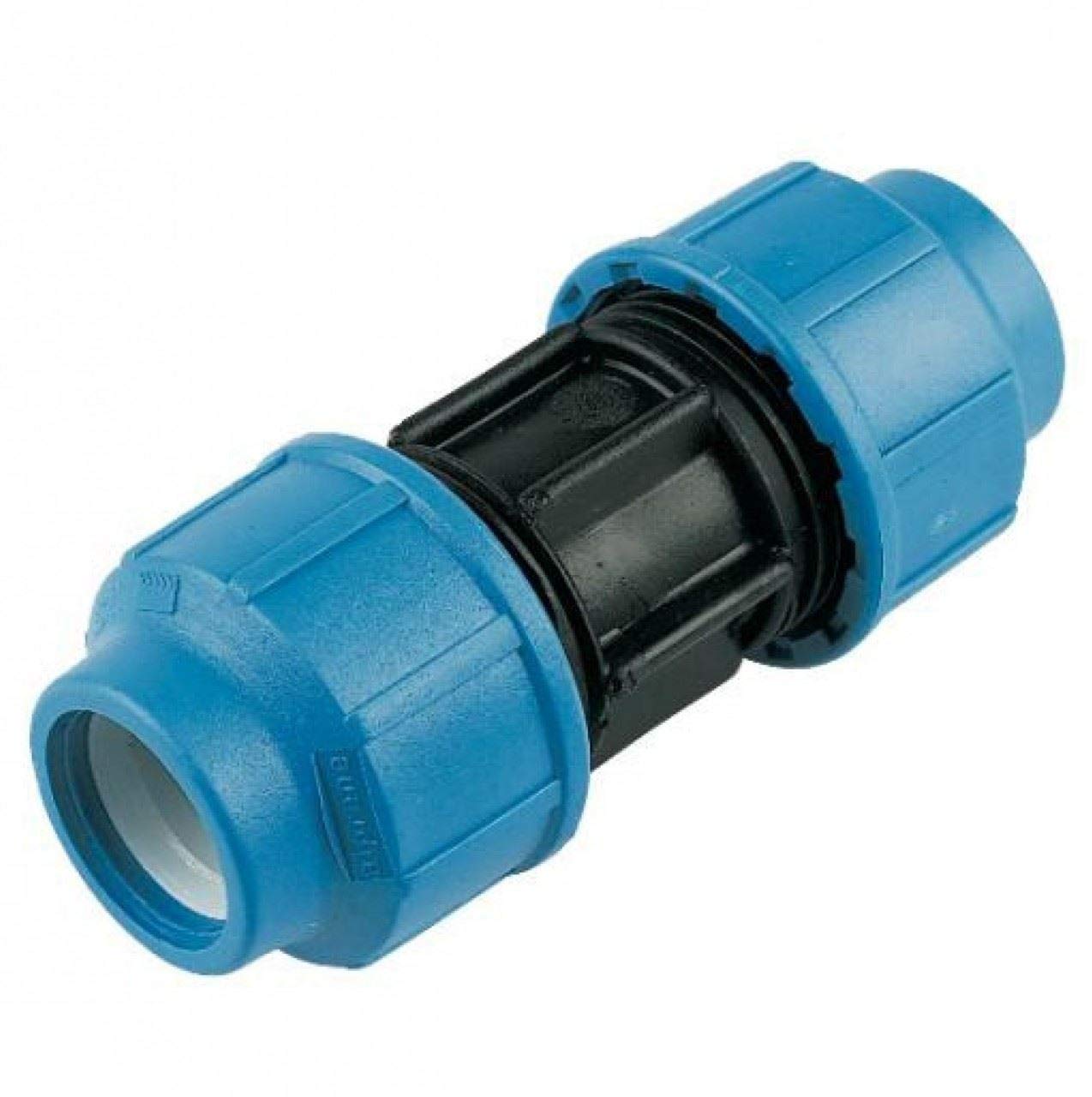 FLOPLAST MDPE 20mm Coupling - Bag of 2