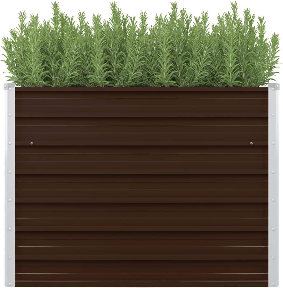 Festnight Mesa De Cultivo De Acero Galvanizado 100x100x77 cm ...