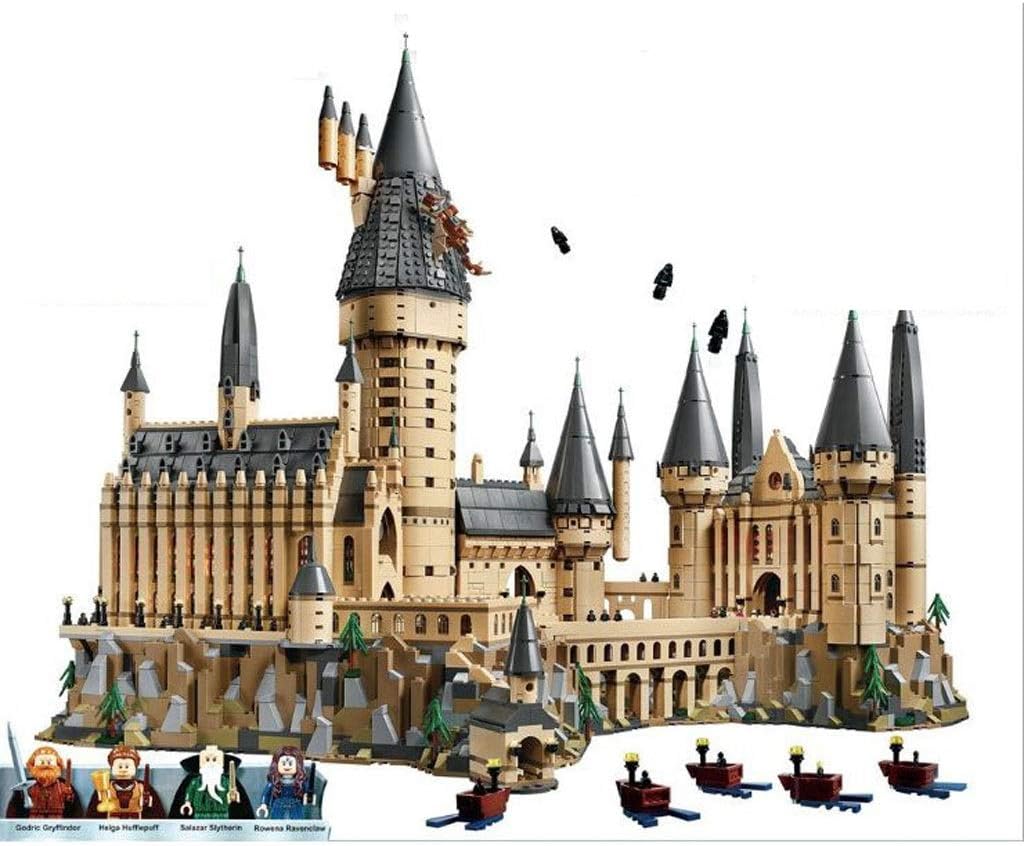 Hogwarts Castle DIY Building Blocks, Street View Series Sets, DIY Building Blocks, Moving Models, Educational Gifts for Boys and Girls, Perfect Party Supplies, or as Cake Gifts