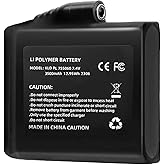 Svenirven 3500mAh 7.4V Batteries for Heated Gloves - Rechargeable Lithium Polymer Replacement Set Compatible with Heated Gloves, Socks, Jacket, Mittens, Vest (1 PCS)