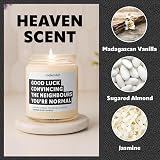 Makester Luxury Soy Wax Candle Vanilla Jasmine Sugared Almond New Home Gift view 4