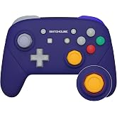 eXtremeRate Classic SwitchCube Style Faceplate Backplate Handles Cover, Octagonal Gated Sticks Design DIY Replacement Grip Housing Shell for Nintendo Switch Pro Controller - Controller NOT Included