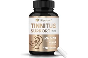 Lilymoon Tinnitus Relief for Ringing Ears, Powerful Tinnitus Relief Capsules to Reduce Ear Noise & Buzzing, Improves Your Concentration & Memory (120 Capsules)