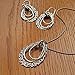 Paz Creations ♥925 Sterling Silver Lace Drop Dangle Earrings, Made in Israel